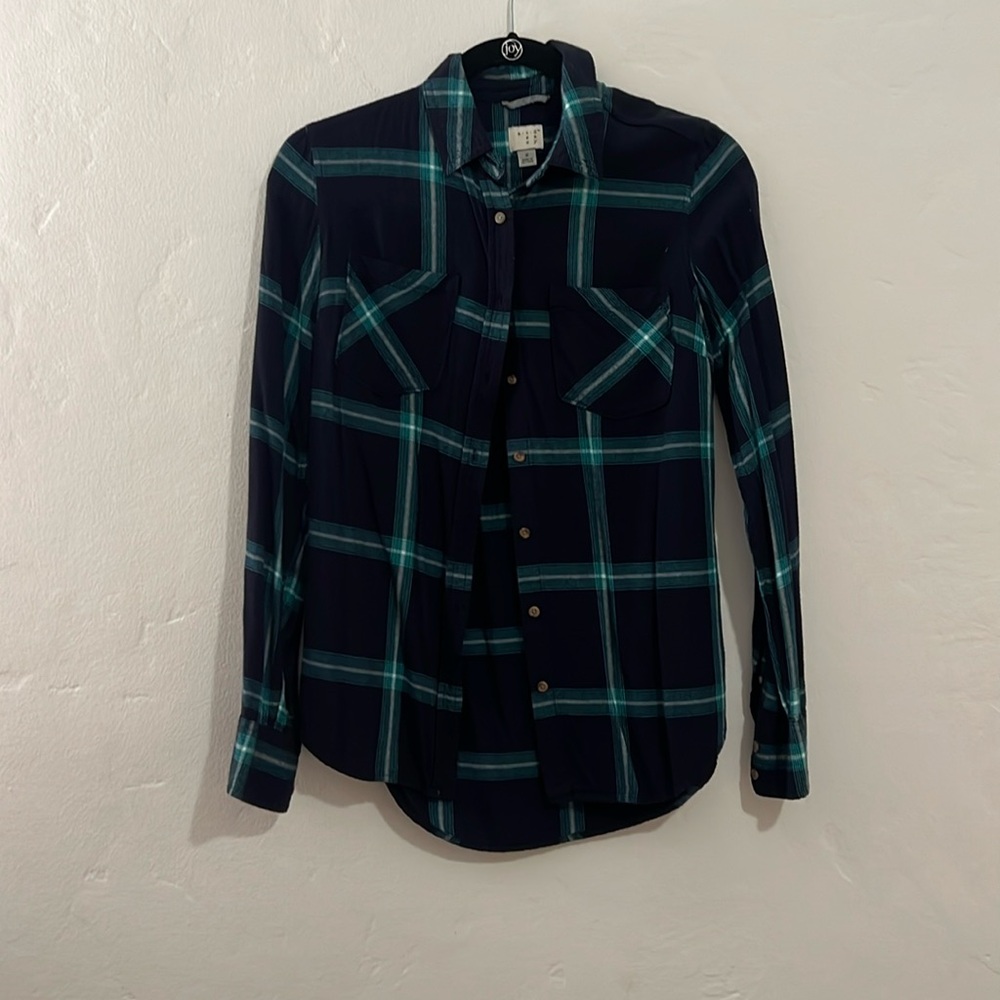 Flannel button up shirt